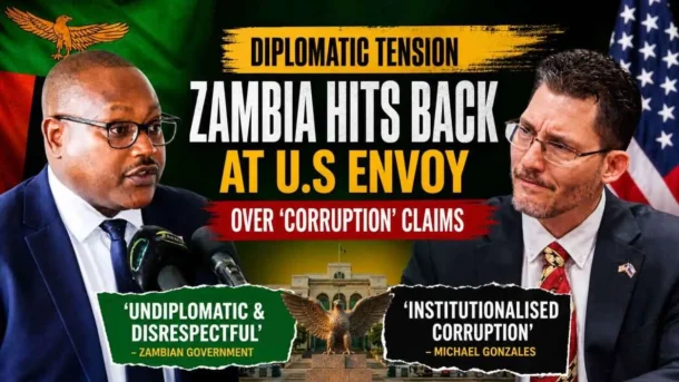Diplomatic Storm Zambia Slams U.S. Ambassador’s Exit Remarks