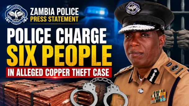 Former Copperbelt Police Commissioner Mwala Yuyi Among Six Charged in Copper Theft Case
