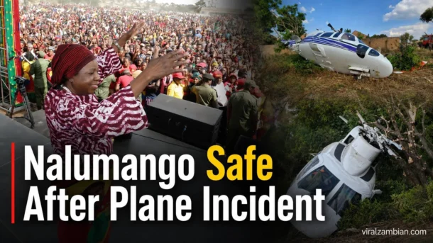 Vice President Mutale Nalumango Safe After Aircraft Incident During Take-Off in Nakonde